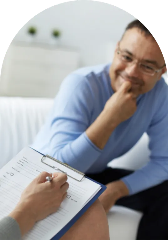 Therapeut in gesprek
